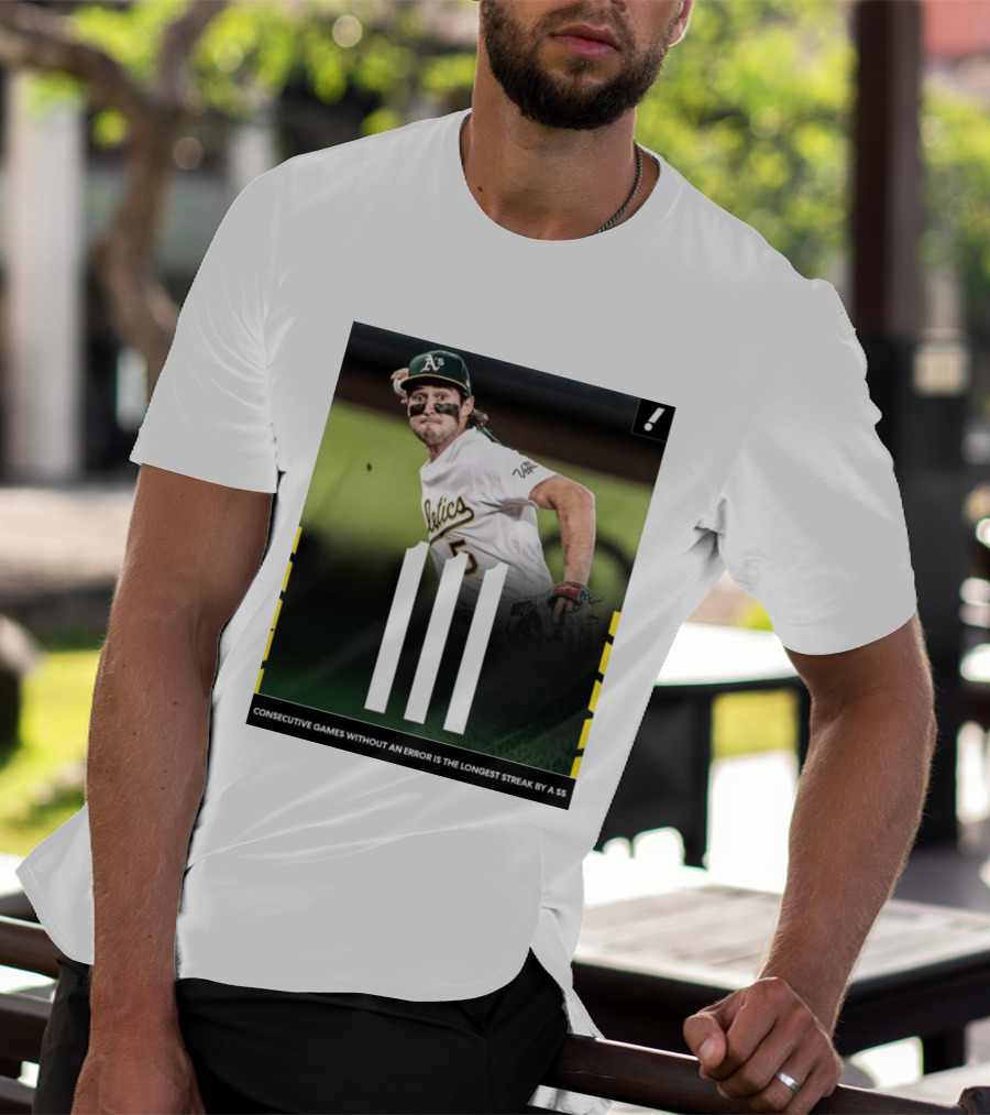Jacob Wilson Athletics 111 Consecutive Errorless Games Record By Shortstop T-Shirt