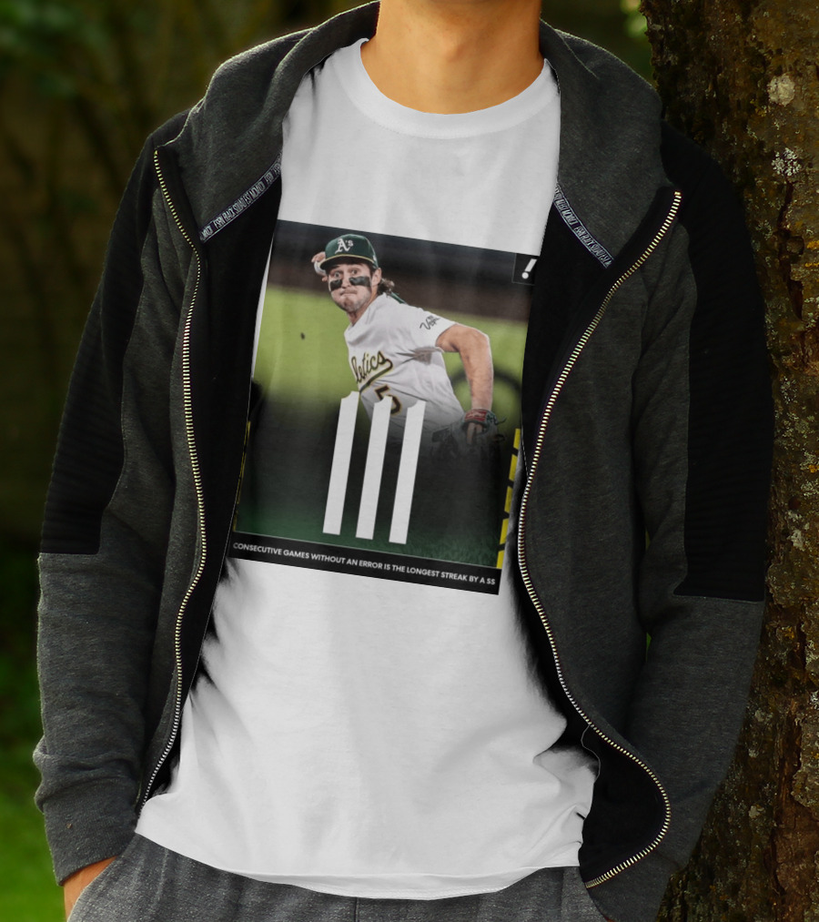 Jacob Wilson Athletics 111 Consecutive Errorless Games Record By Shortstop T-Shirt