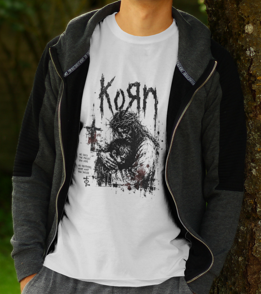 Korn Jesus Falling Apart I Found Him Jesus Put Me Together T-Shirt