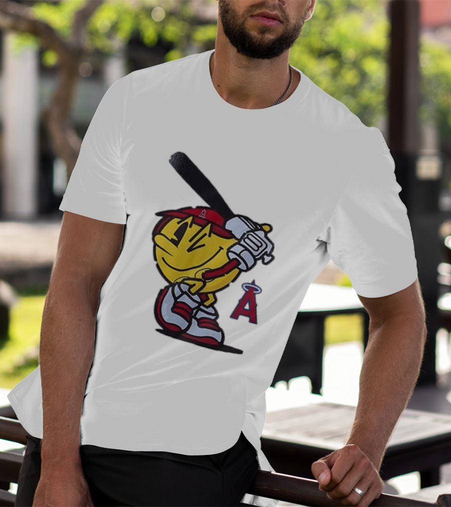 Los Angeles Angels Pacman Baseball T-Shirt