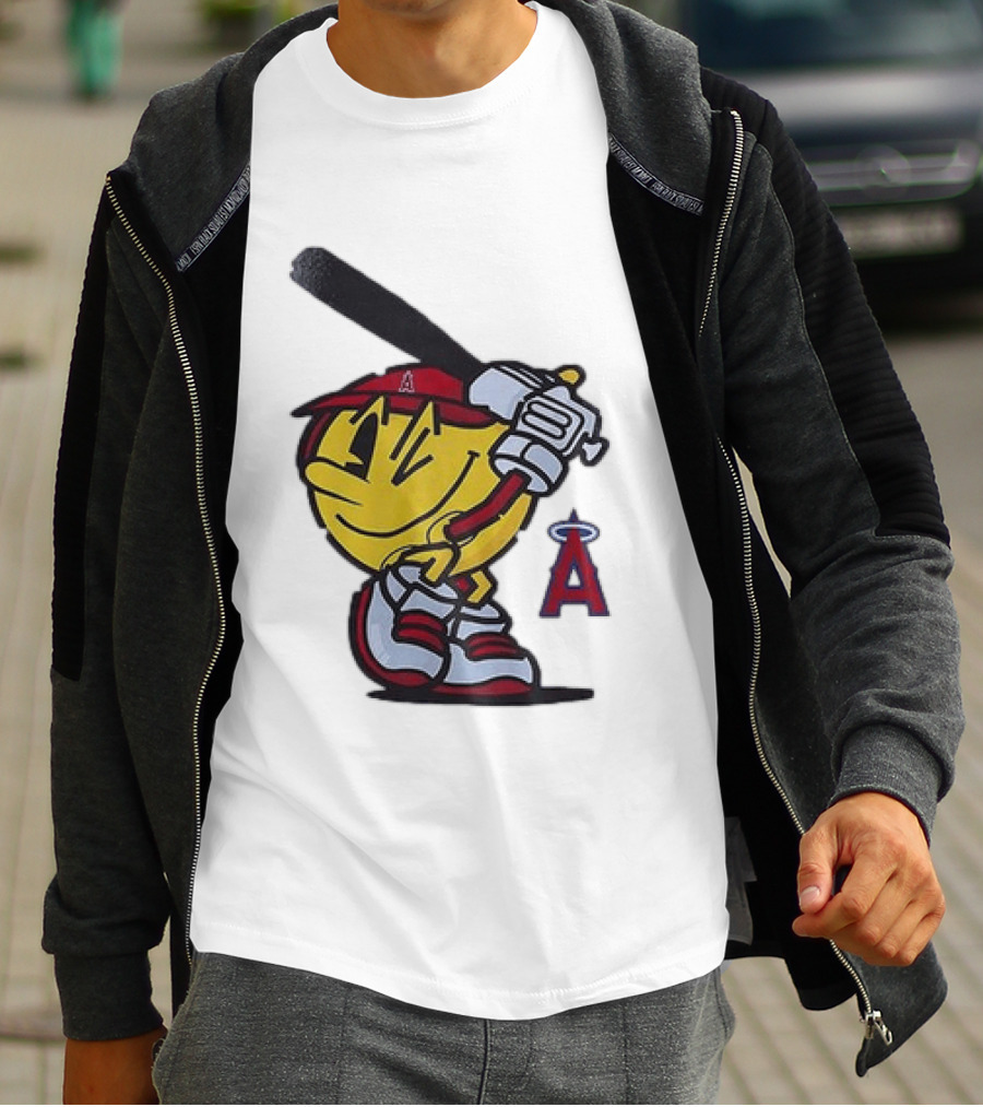 Los Angeles Angels Pacman Baseball T-Shirt