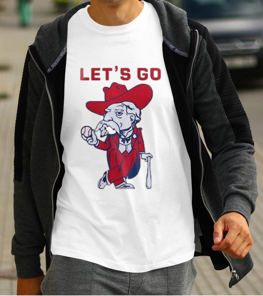 Ole Miss Rebel Mascot Let's Go Baseball T-Shirt