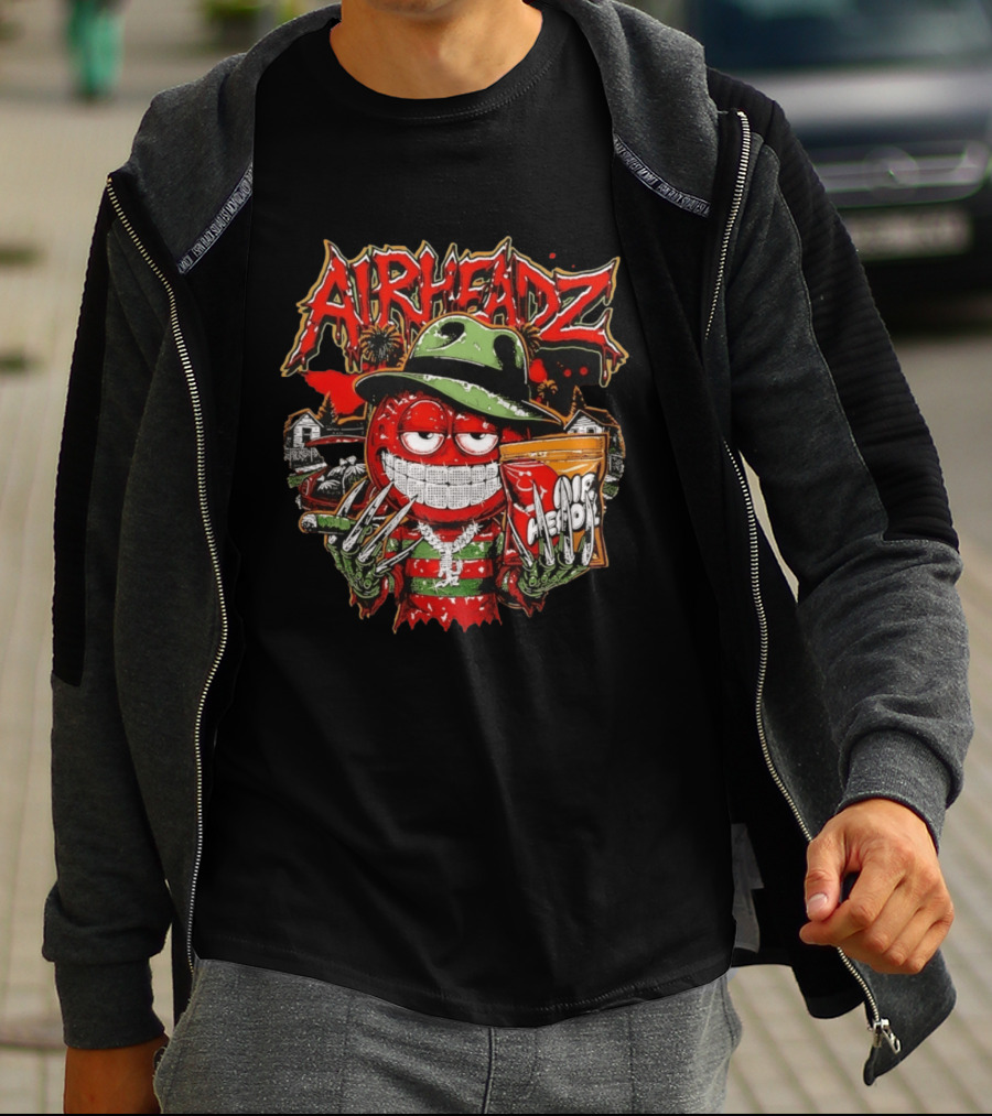 Airheadz Nightmare Street Freddy Krueger Candy Monster T-Shirt
