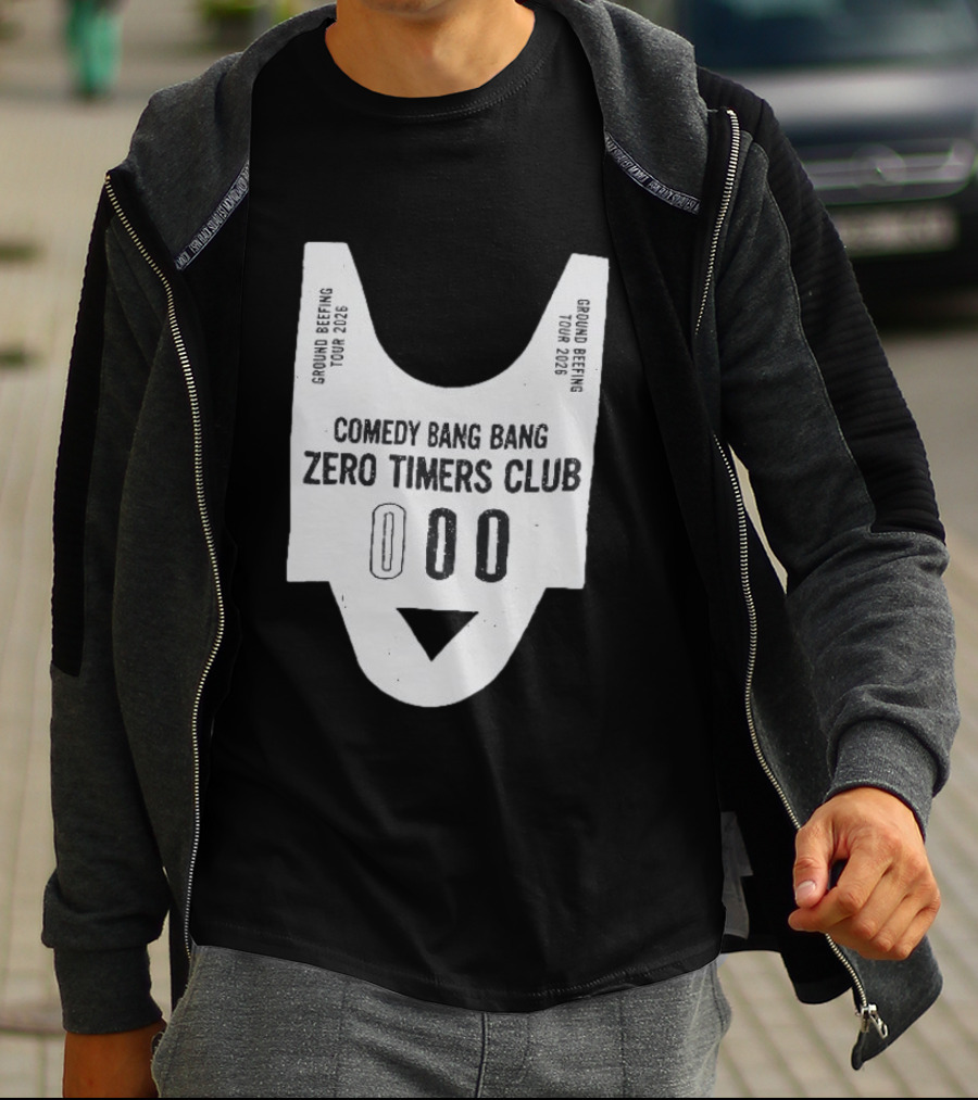 Comedy Bang Bang Zero Timers Club Ground Beefing Tour 2026 T-Shirt