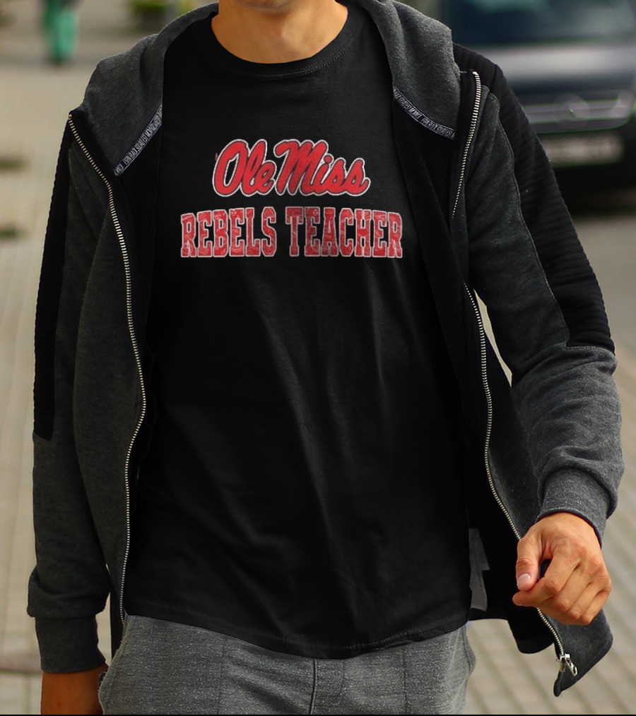 Ole Miss Rebels Teacher Football Fan T-Shirt