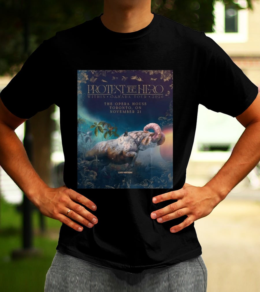 Protest The Hero Within Canada Tour 2026 Opera House Toronto November 21 Live Nation T-Shirt