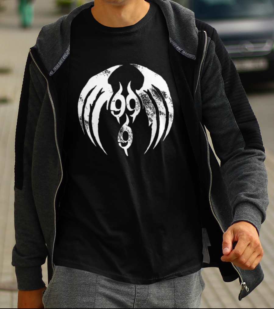 Ho99o9 Store Heaven Upside Down 999 Winged T-Shirt