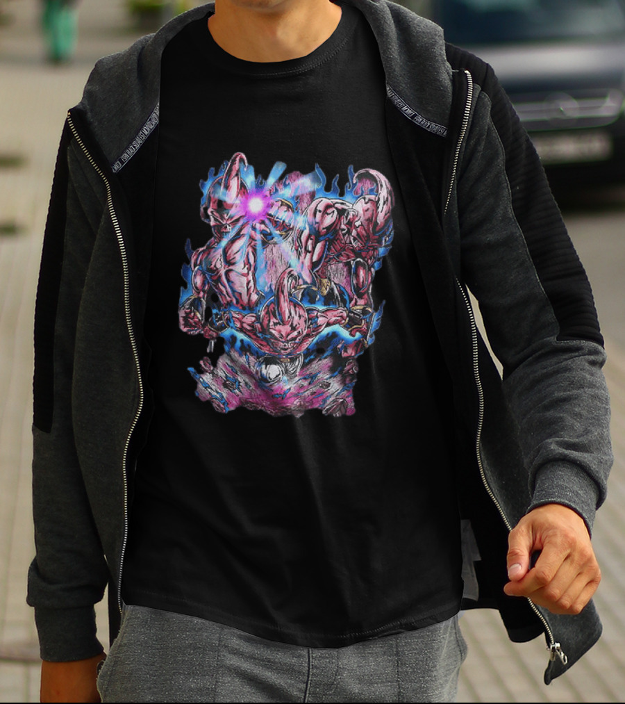 Dragon Ball Z Kid Buu Multiple Forms Energy Attack T-Shirt