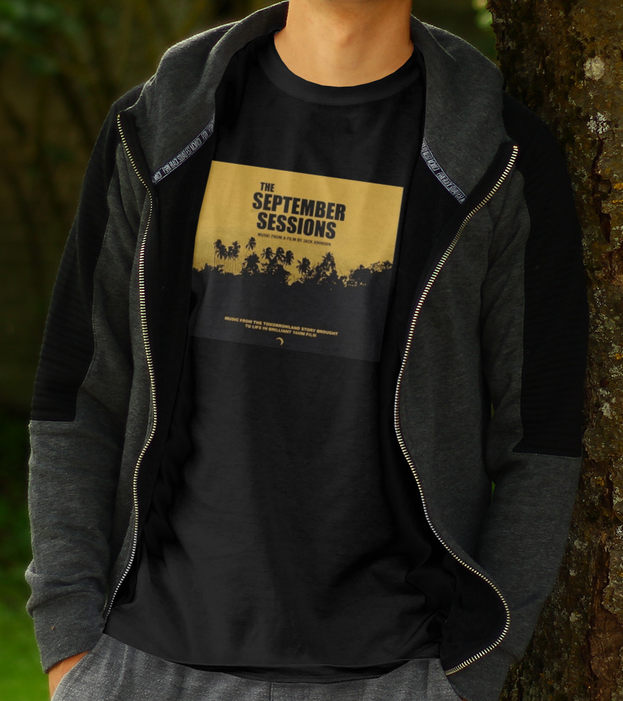The September Sessions Music From A Film By Jack Johnson Tomorrowland Story 16mm Film T-Shirt