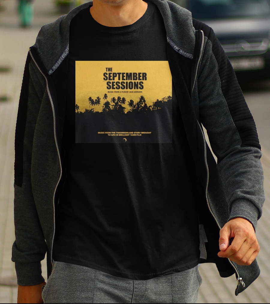 The September Sessions Music From A Film By Jack Johnson Tomorrowland Story 16mm Film T-Shirt