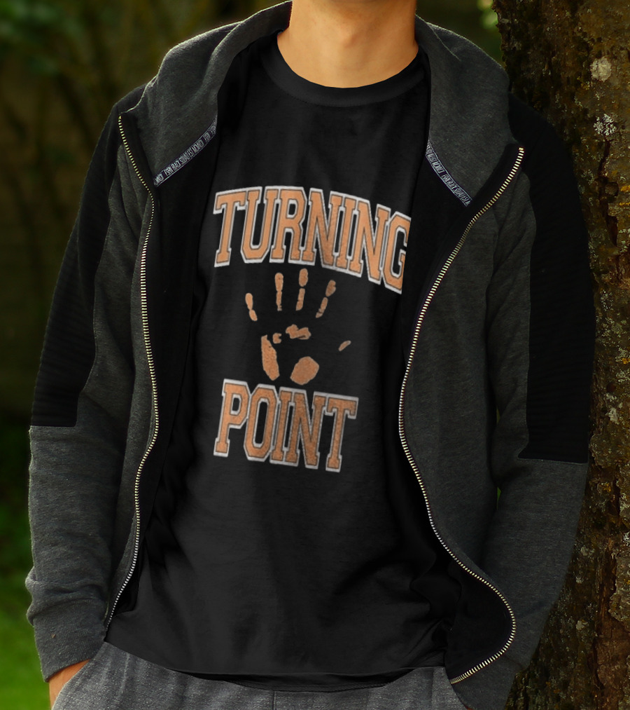 Turning Point Handprint Motivation Dawn Darkness T-Shirt