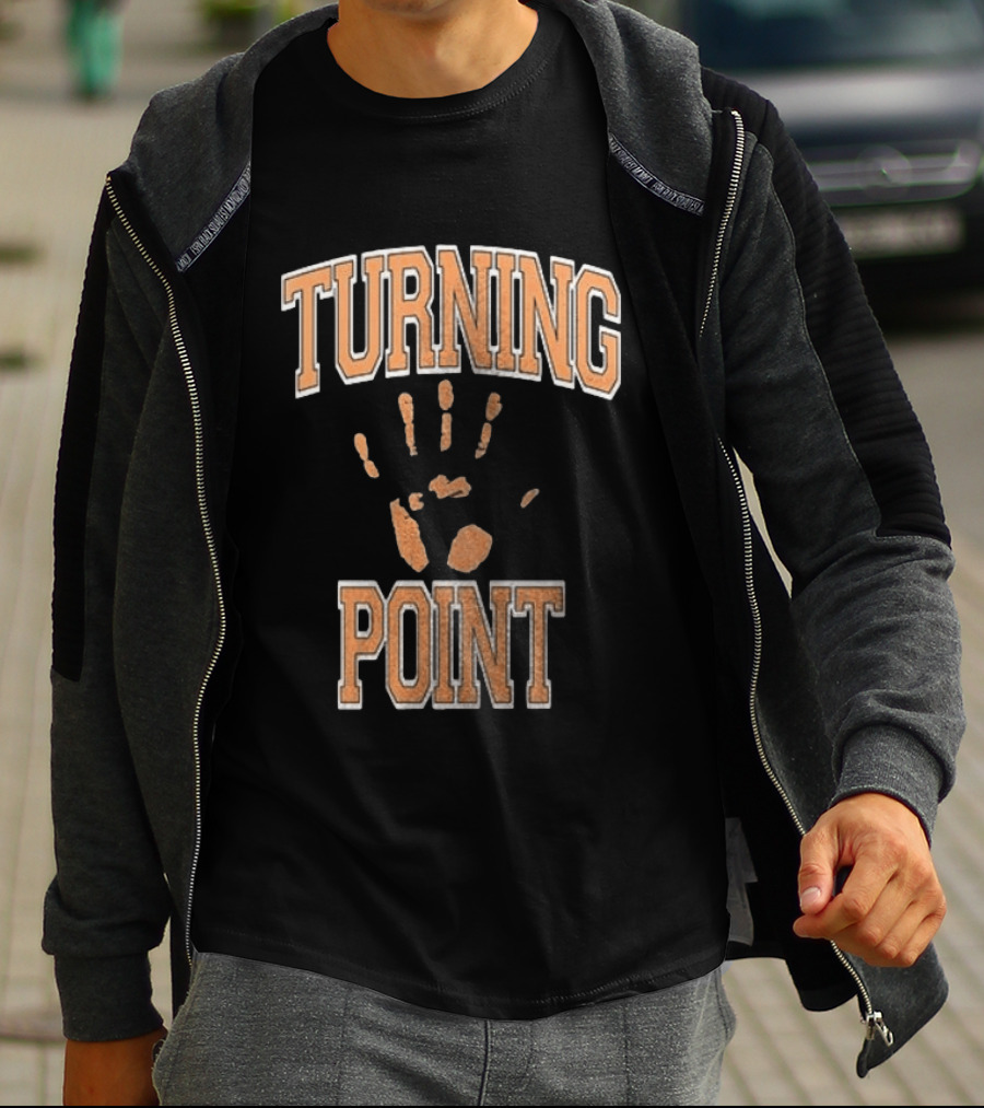 Turning Point Handprint Motivation Dawn Darkness T-Shirt