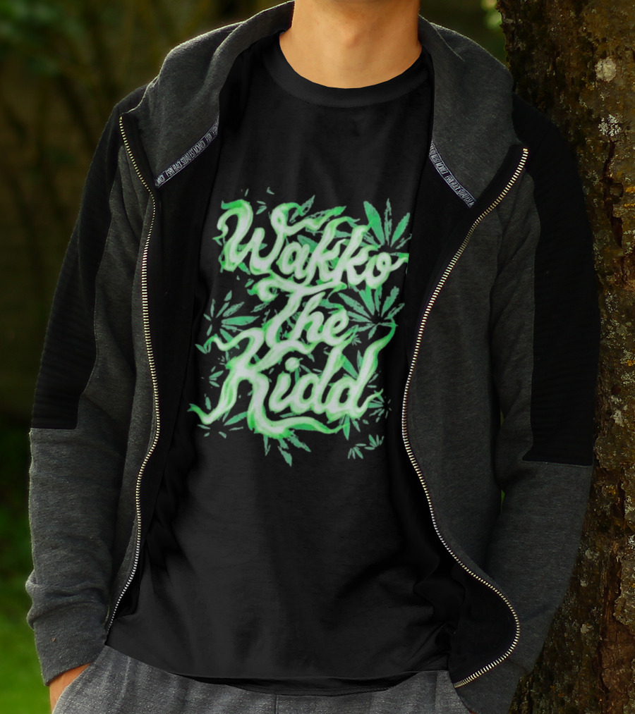 Wakko The Kidd Green Cannabis Leaf Marijuana T-Shirt