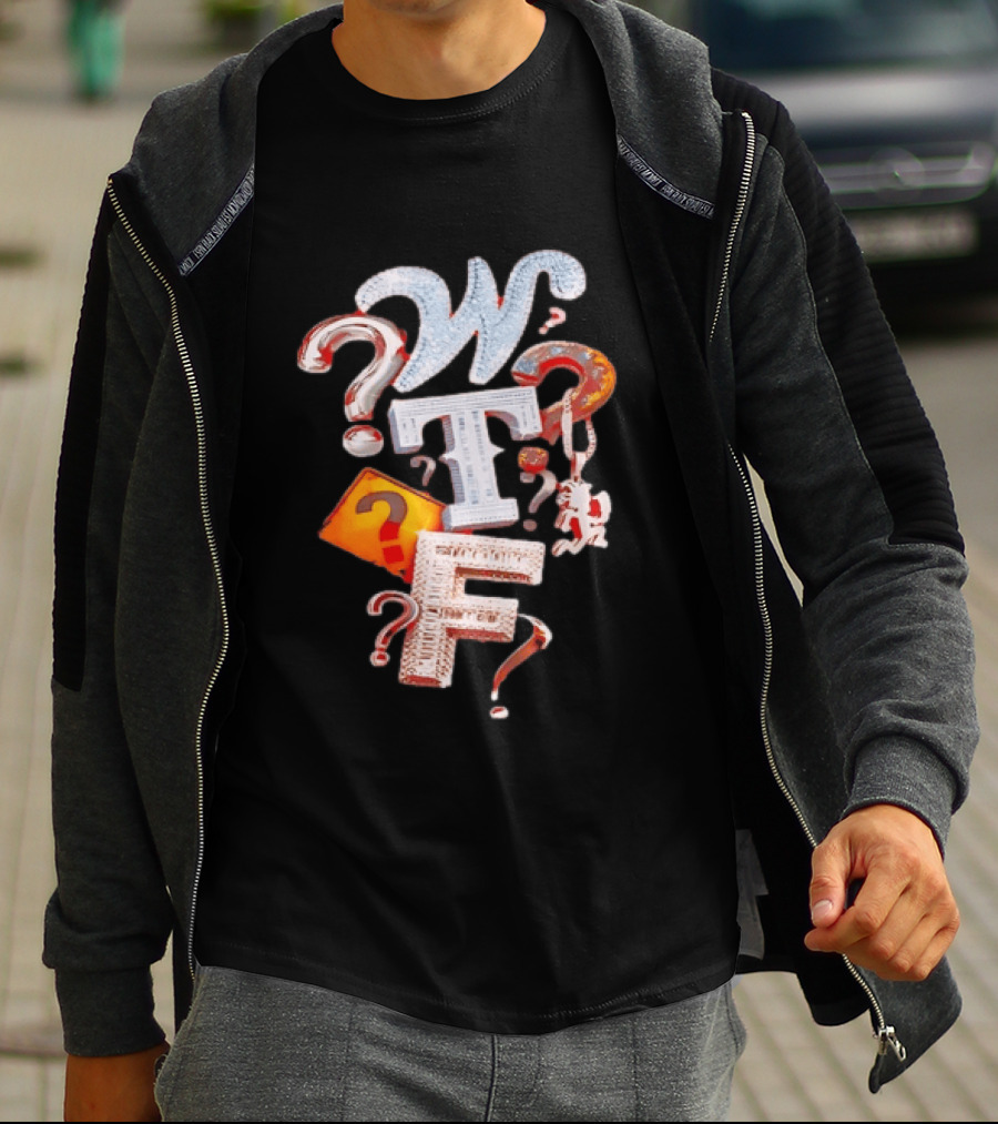 WTF Hatchetman ICP Insane Clown Posse Question Marks T-Shirt