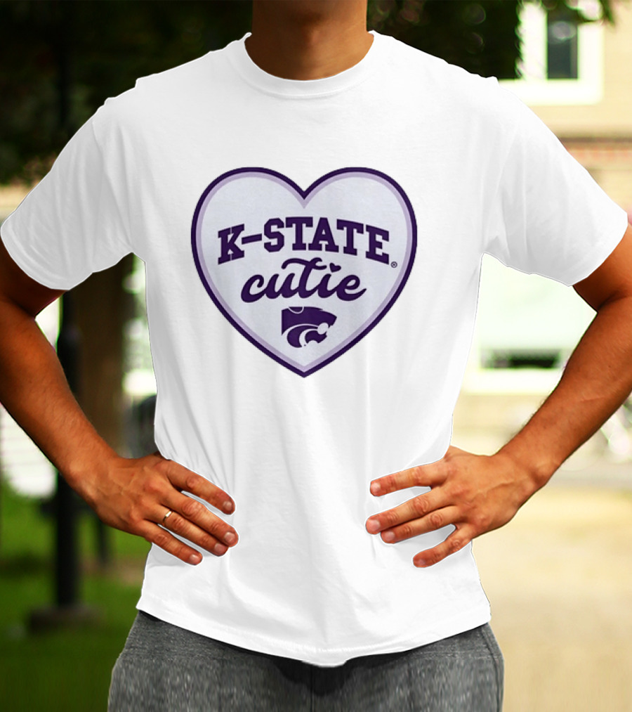 K State Cutie Heart Kansas State Wildcats T-Shirt