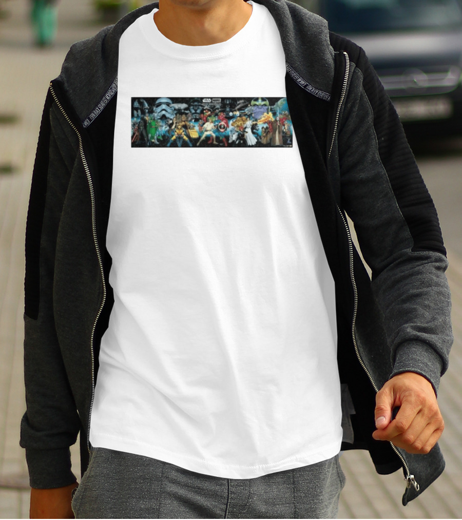 Star Wars X Marvel Hope Assembles Characters Lineup T-Shirt