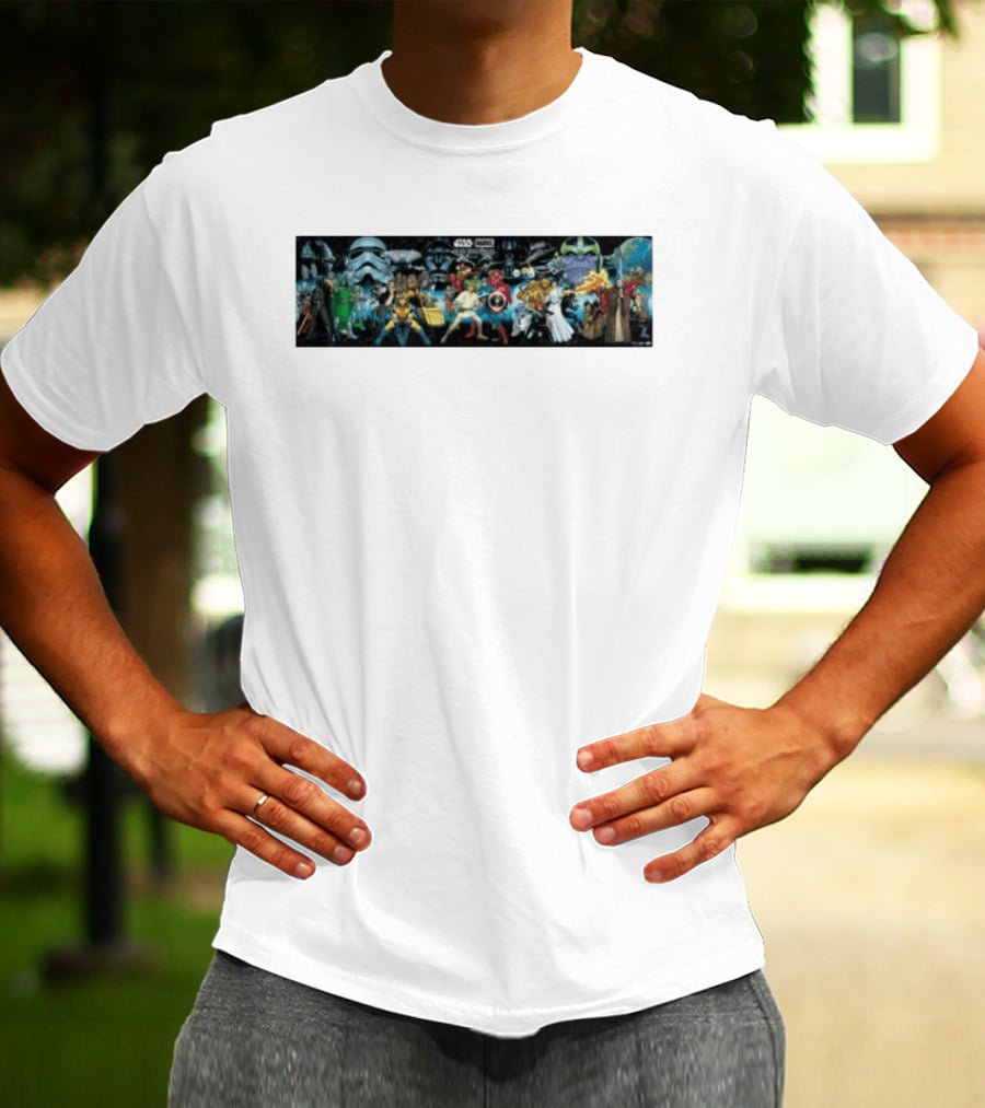 Star Wars X Marvel Hope Assembles Characters Lineup T-Shirt