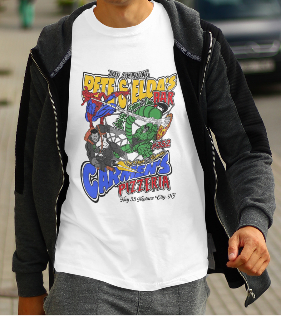 The Amazing Pete And Elda’s The Shore’s Famous Carmen’s Pizzeria T-Shirt