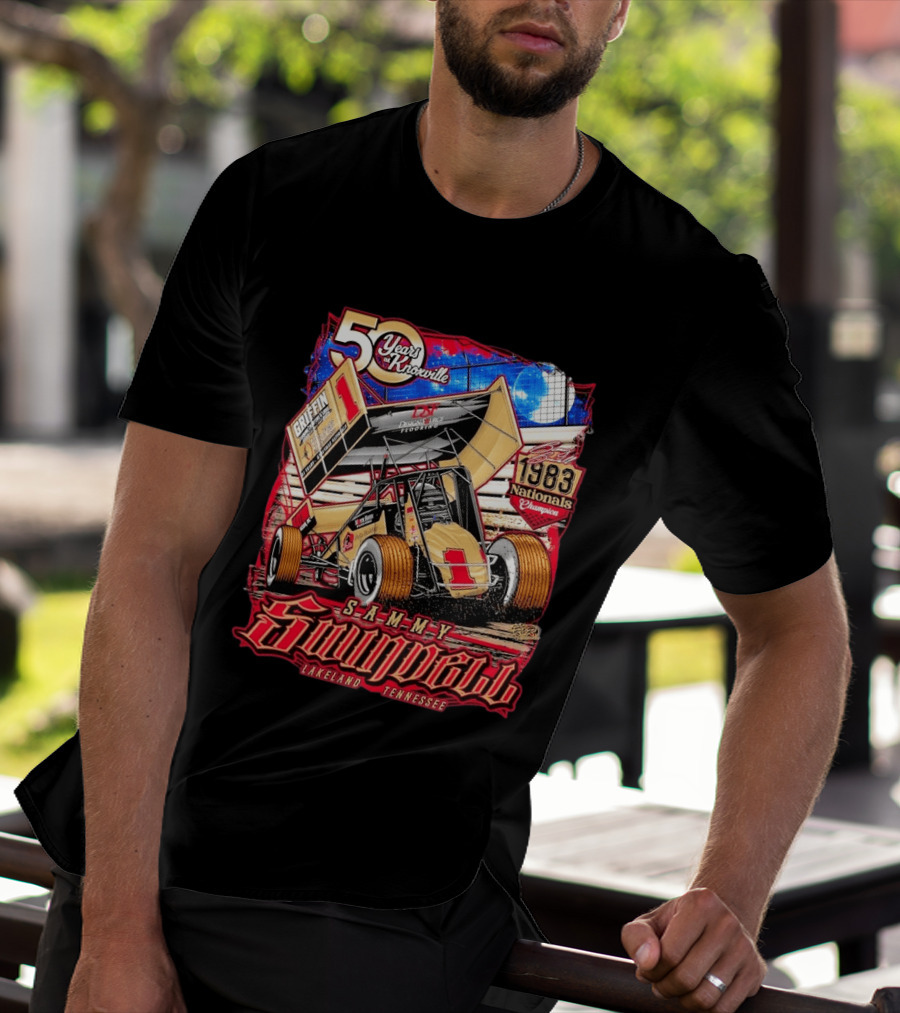 50 Years At Knoxville Sammy Swindell Sprint Car 1983 Nationals Champion Lakeland Tennessee T-Shirt