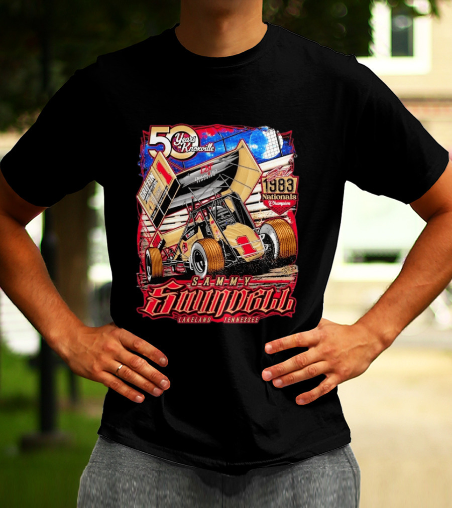 50 Years At Knoxville Sammy Swindell Sprint Car 1983 Nationals Champion Lakeland Tennessee T-Shirt