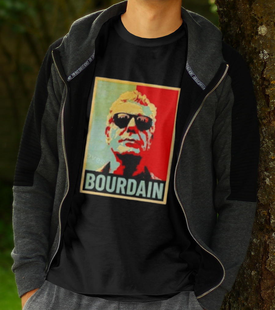 Bourdain Hope Iconic Style Image T-Shirt