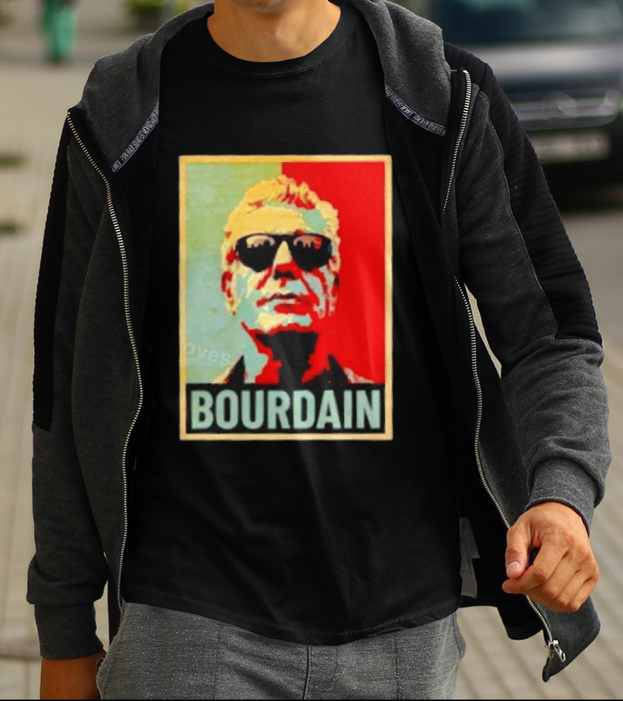 Bourdain Hope Iconic Style Image T-Shirt