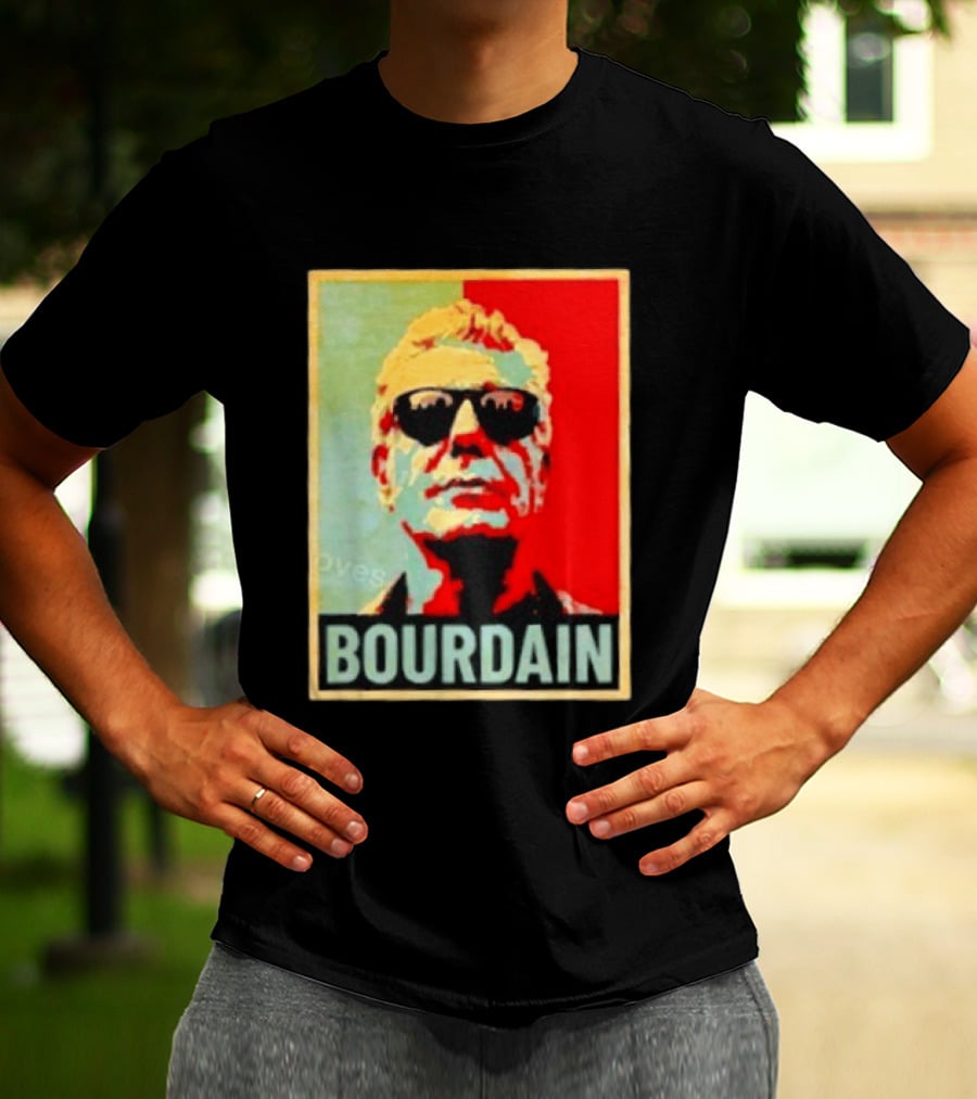 Bourdain Hope Iconic Style Image T-Shirt