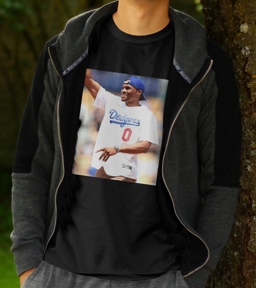 Russell Westbrook Dodgers 0 Jersey Celebration T-Shirt