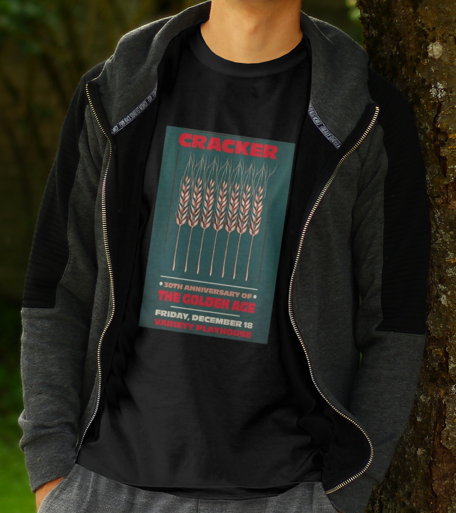 Cracker 30th Anniversary Of The Golden Age Friday December 18 Variety Playhouse T-Shirt