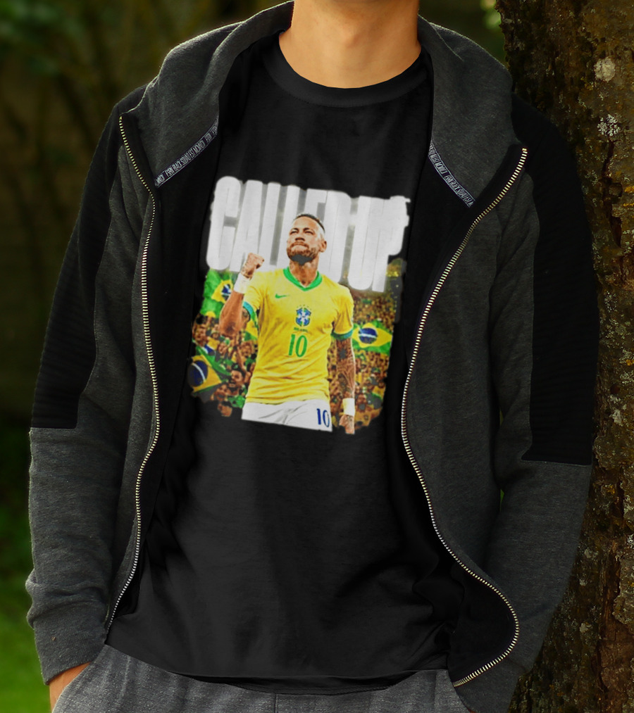 Neymar Brazil Called Up Football 10 Jersey Celebration T-Shirt