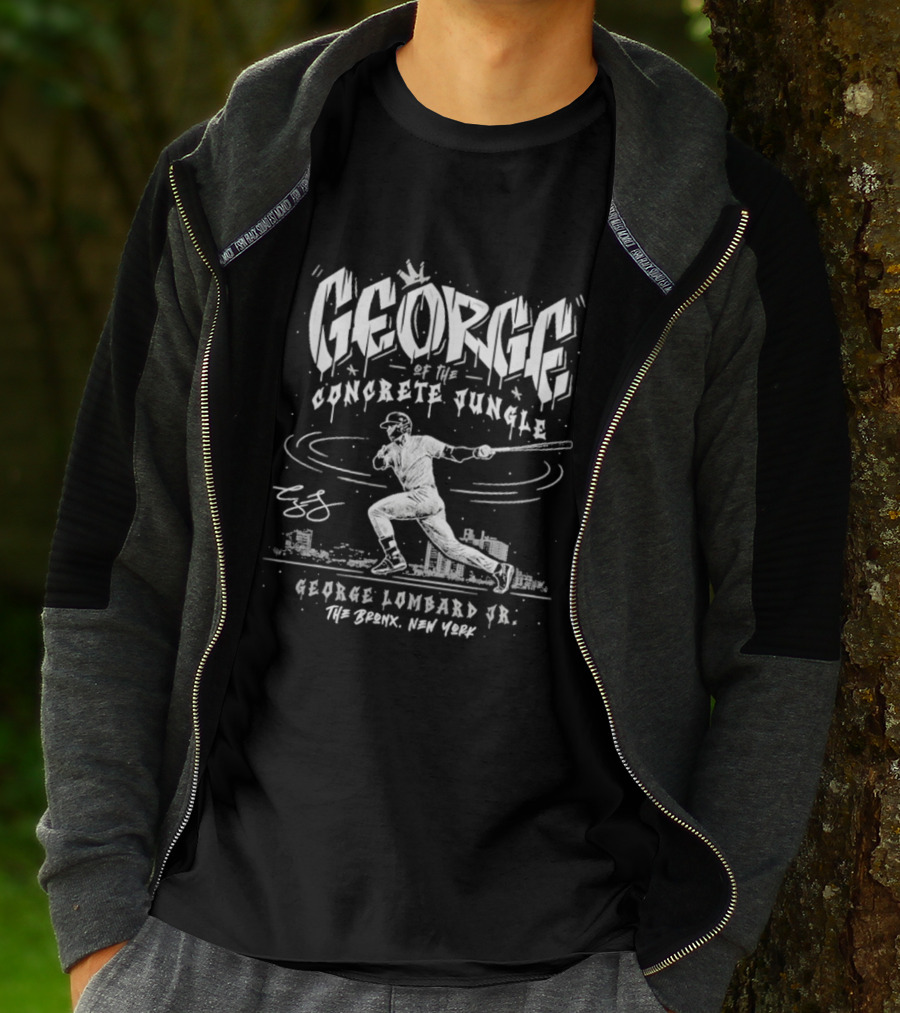 George Of The Concrete Jungle George Lombard Jr The Bronx New York T-Shirt