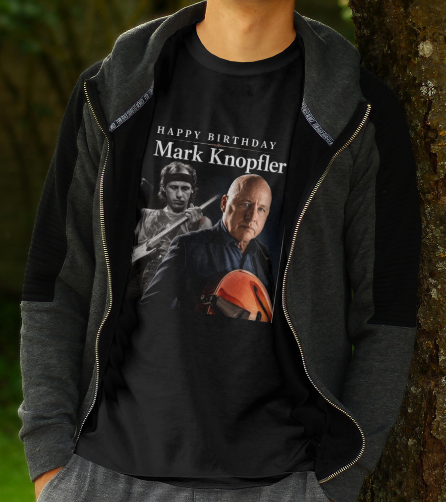 Mark Knopfler Birthday Celebration With Iconic Guitar T-Shirt