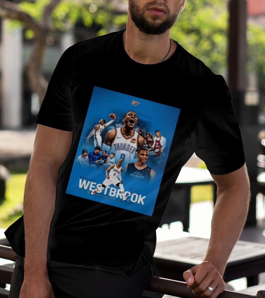Russell Westbrook OKC Thunder Thank You For Everything Retirement T-Shirt