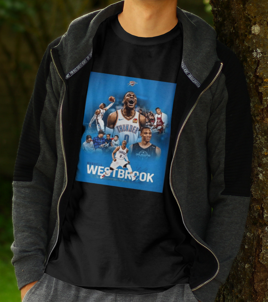 Russell Westbrook OKC Thunder Thank You For Everything Retirement T-Shirt