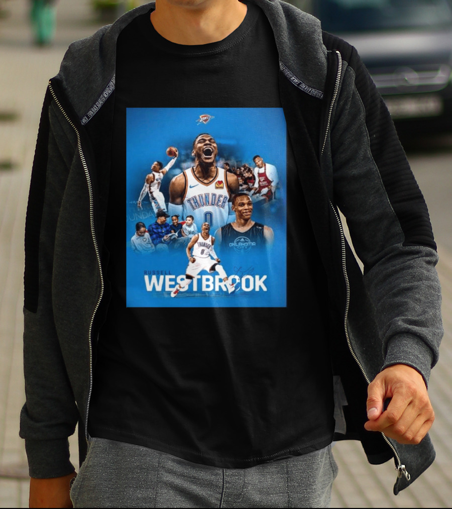 Russell Westbrook OKC Thunder Thank You For Everything Retirement T-Shirt