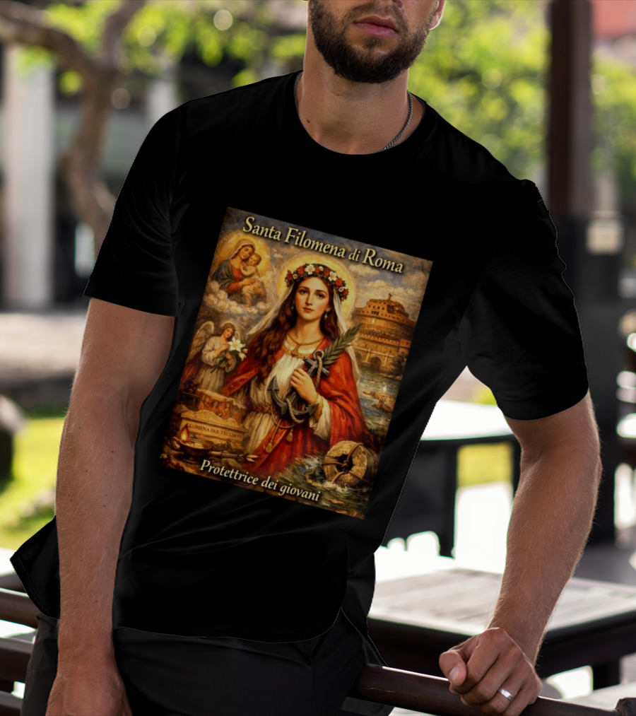 Santa Filomena Di Roma Protettrice Dei Giovani Sant'Angelo T-Shirt