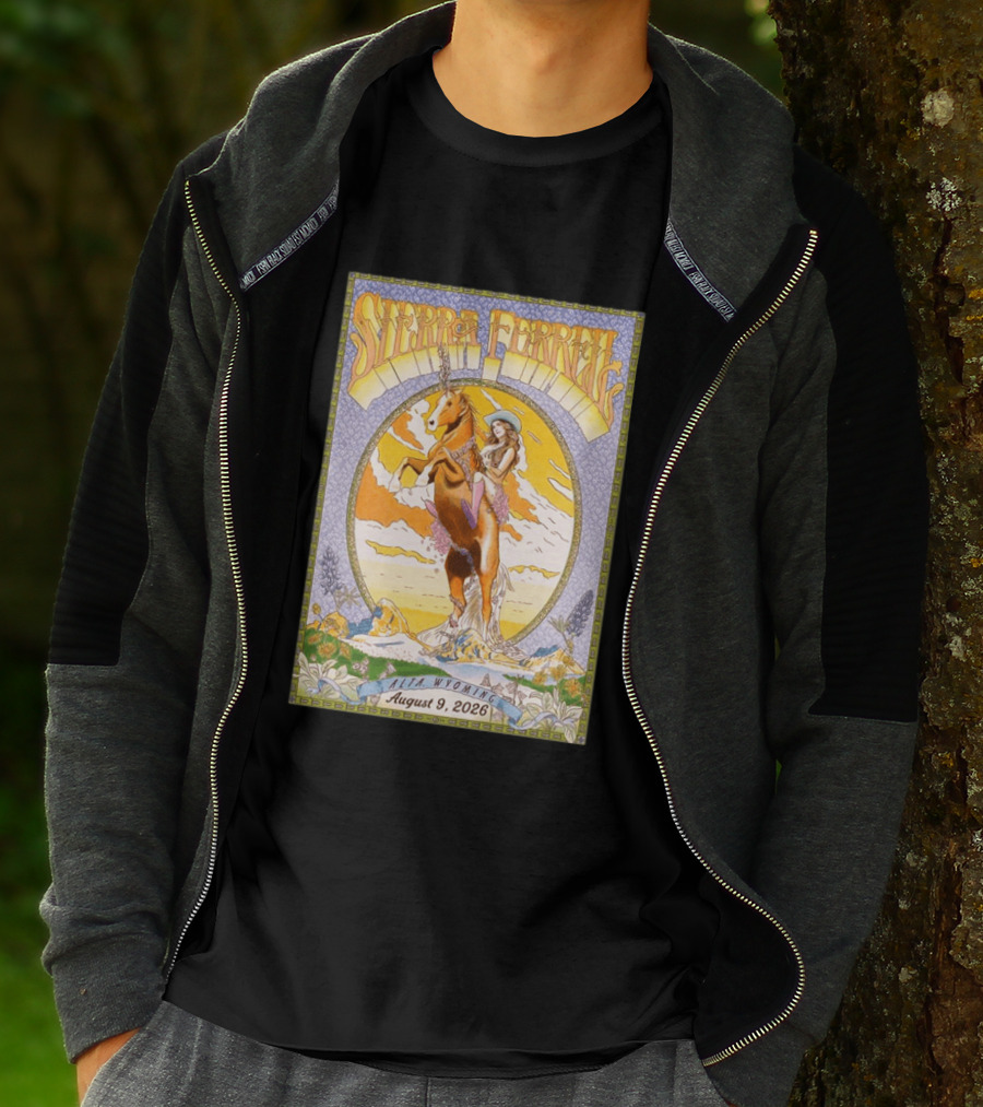 Sierra Ferrell August 9 2026 Alta Wyoming Grand Targhee Bluegrass Festival Tour Horse And Woman T-Shirt