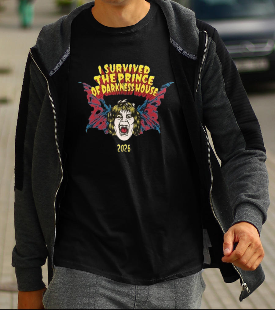 I Survived The Prince Of Darkness House 2025 Bat T-Shirt