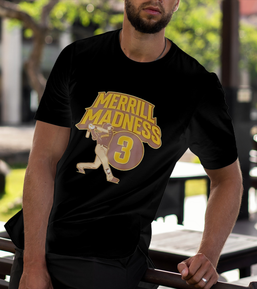 Merrill Madness 3 Jackson San Diego Padres T-Shirt