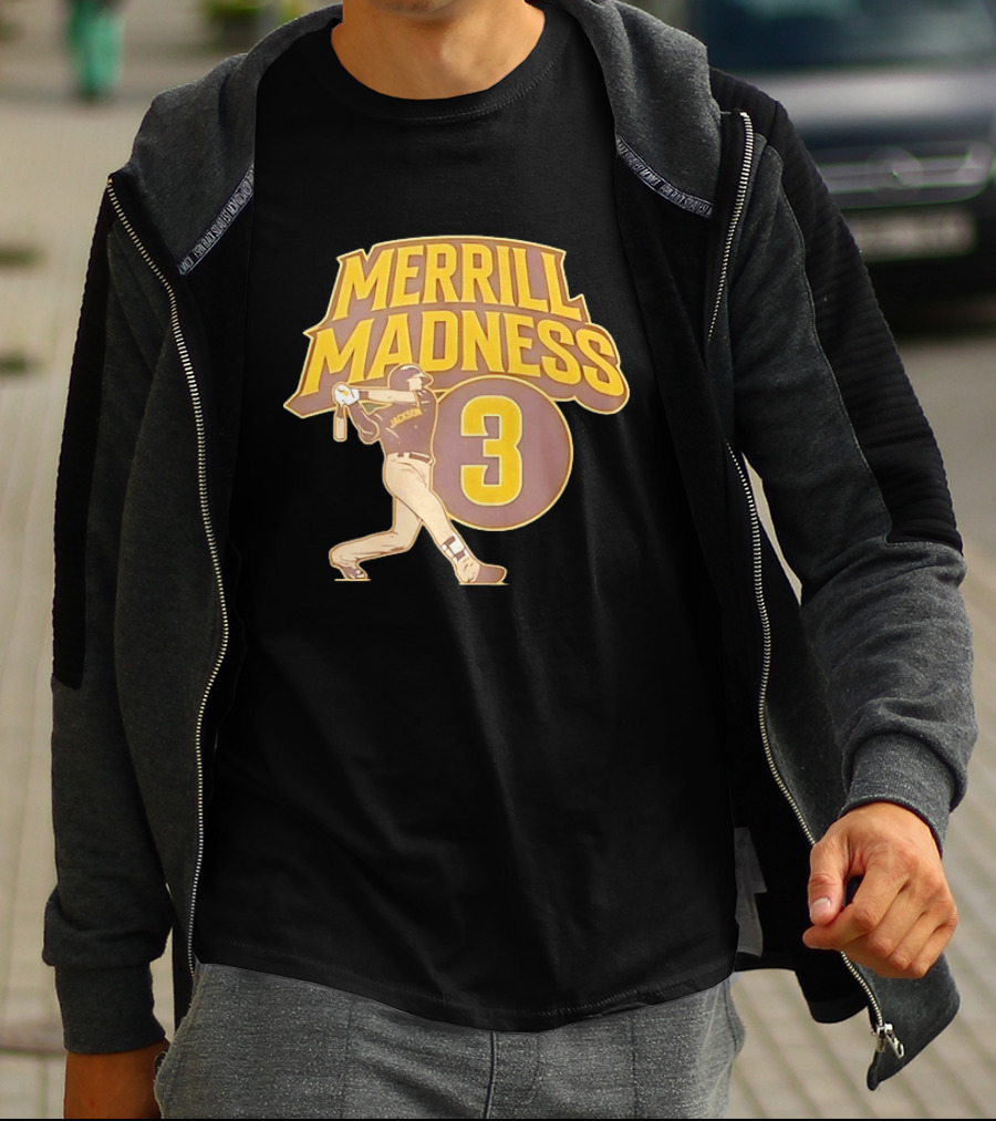 Merrill Madness 3 Jackson San Diego Padres T-Shirt