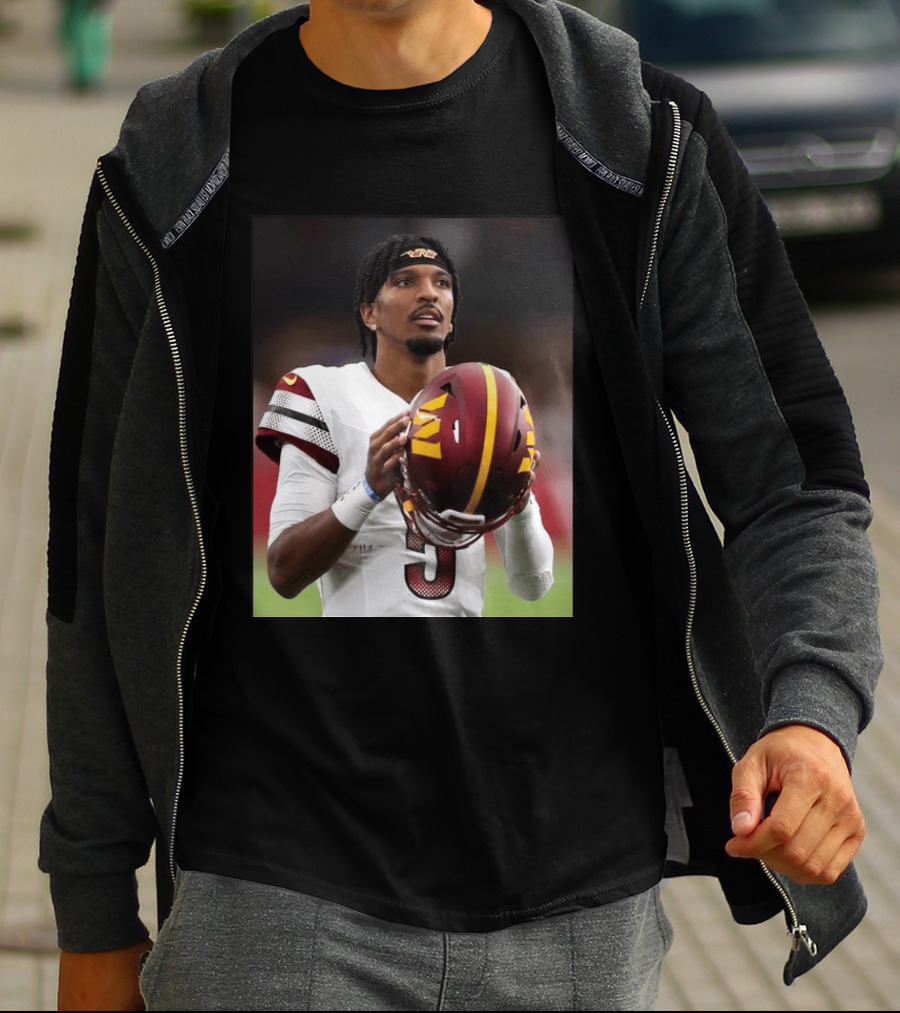 Washington Commanders Quarterback Jayden Daniels Football Player Sports T-Shirt