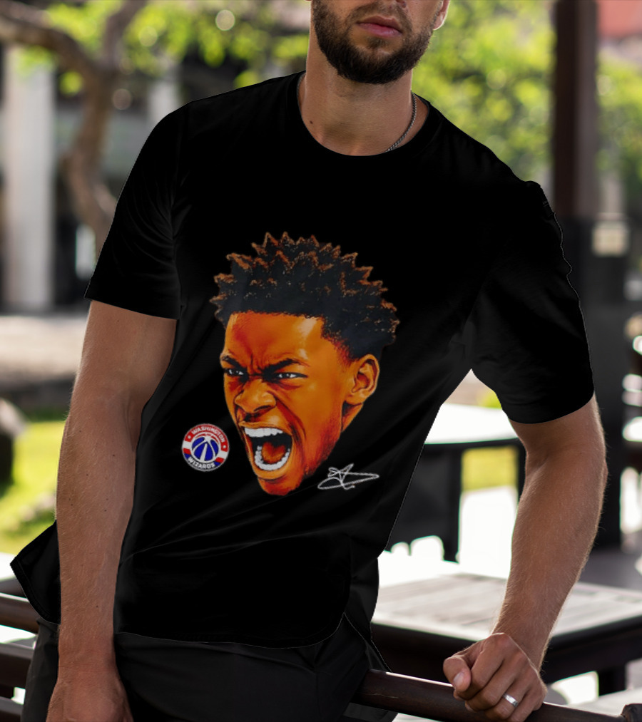 Washington Wizards Player Intense Expression NBA Basketball T-Shirt