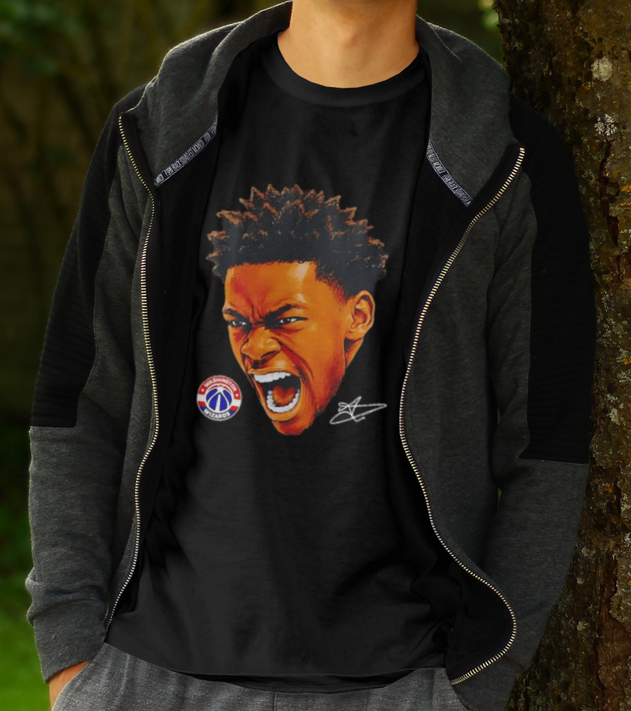 Washington Wizards Player Intense Expression NBA Basketball T-Shirt