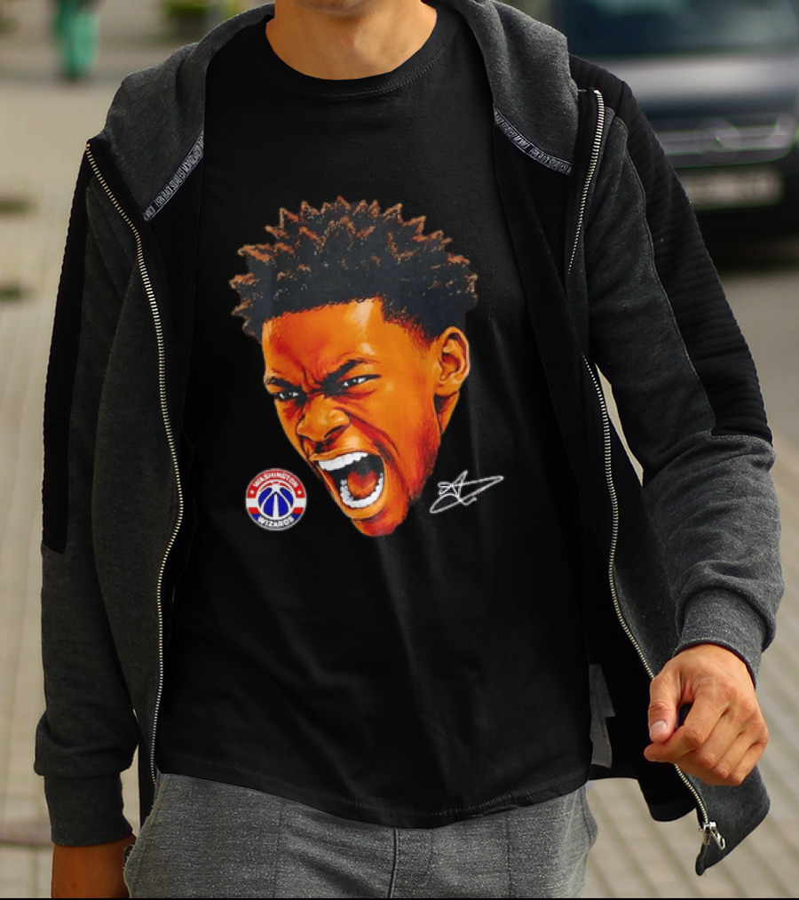 Washington Wizards Player Intense Expression NBA Basketball T-Shirt