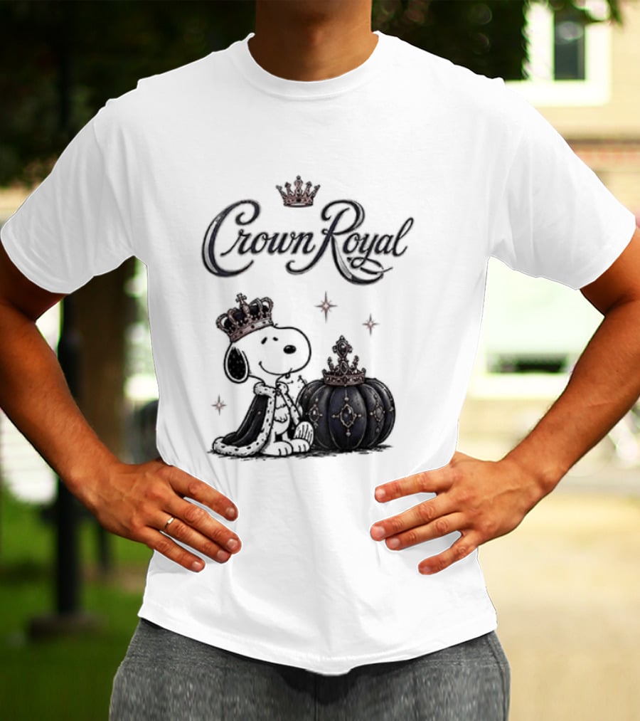 Peanuts Snoopy Crown Royal Boos Only With Crown And Royal T-Shirt