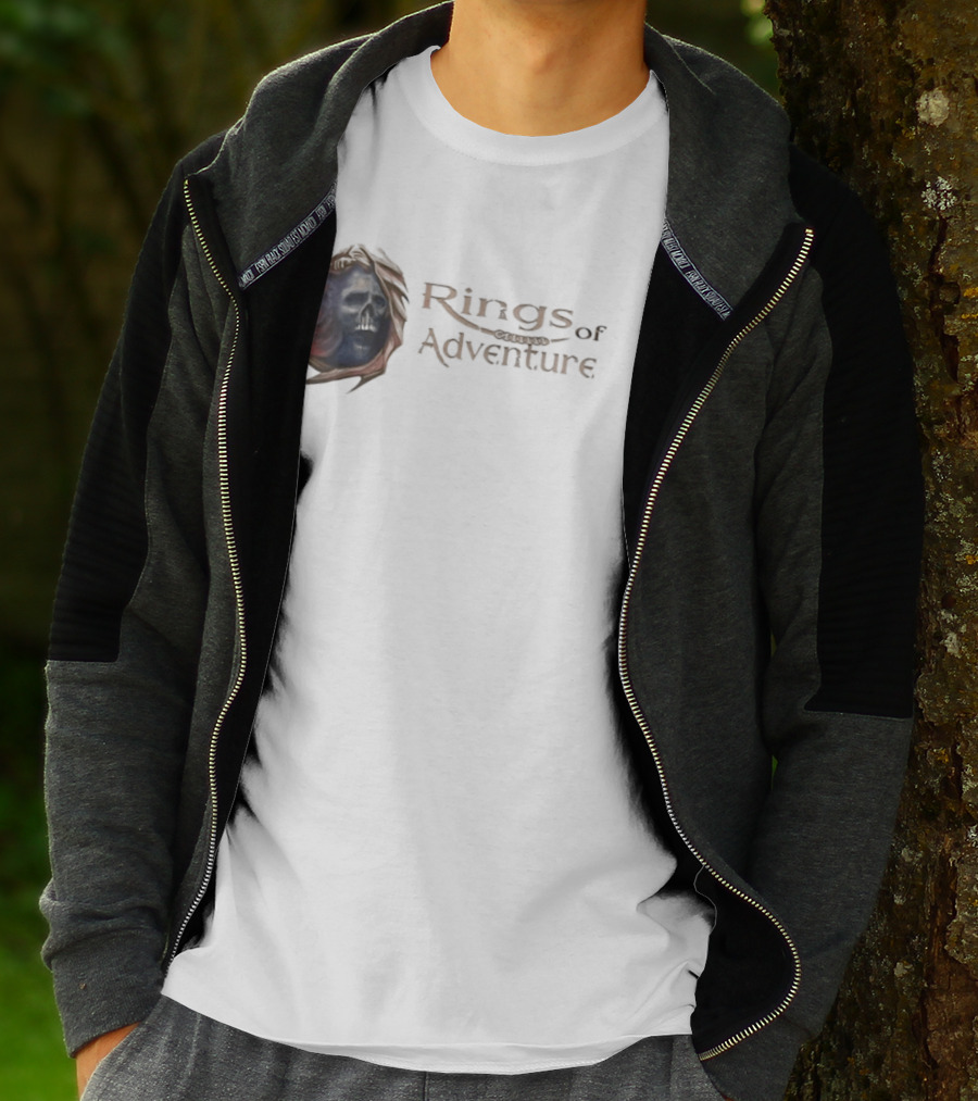 Rings Of Adventure Skull Fantasy T-Shirt
