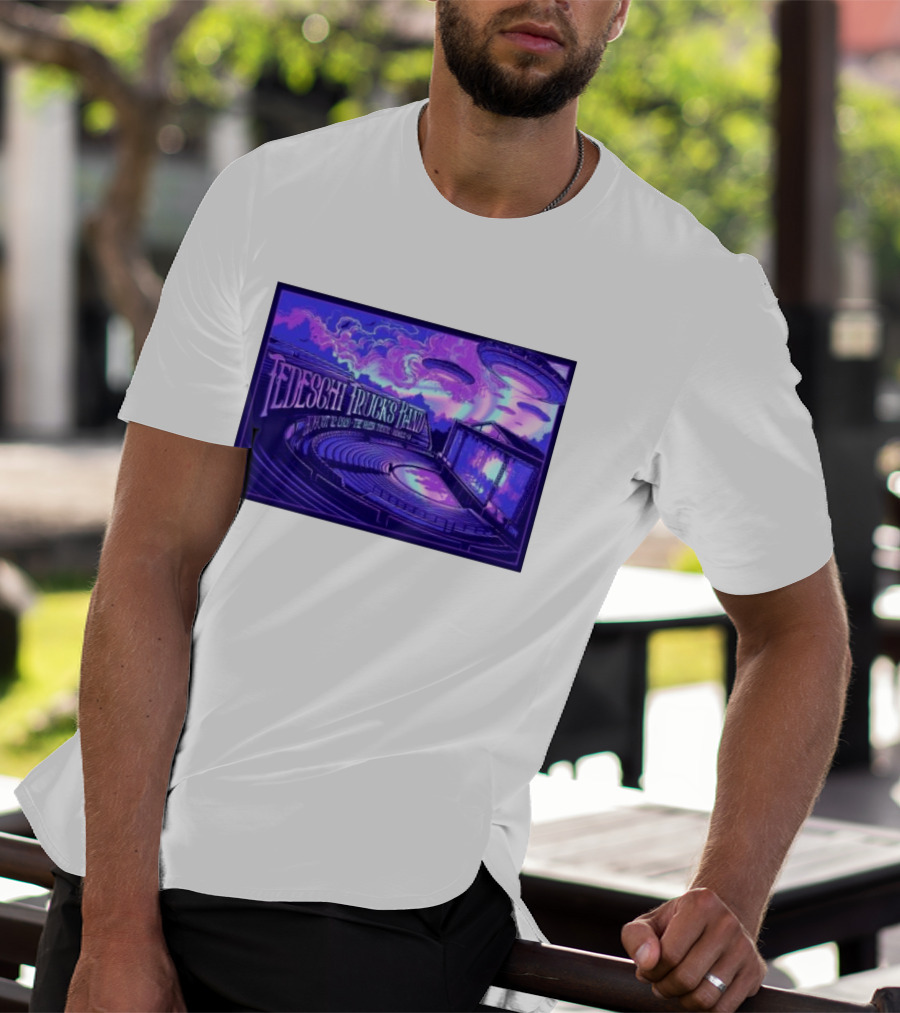 Tedeschi Trucks Band Greek Theatre Berkeley August 12 2026 Concert With UFOs And Neon Lights T-Shirt