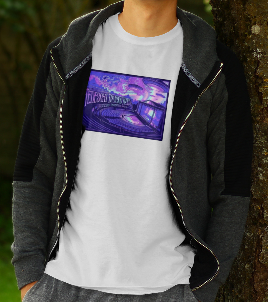 Tedeschi Trucks Band Greek Theatre Berkeley August 12 2026 Concert With UFOs And Neon Lights T-Shirt