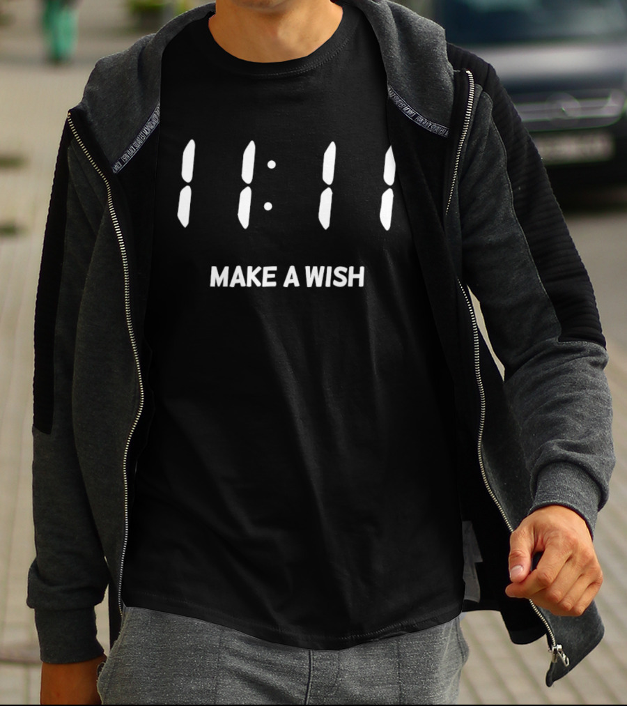 11 11 Make A Wish Numerology Manifestation Positive Thinking T-Shirt