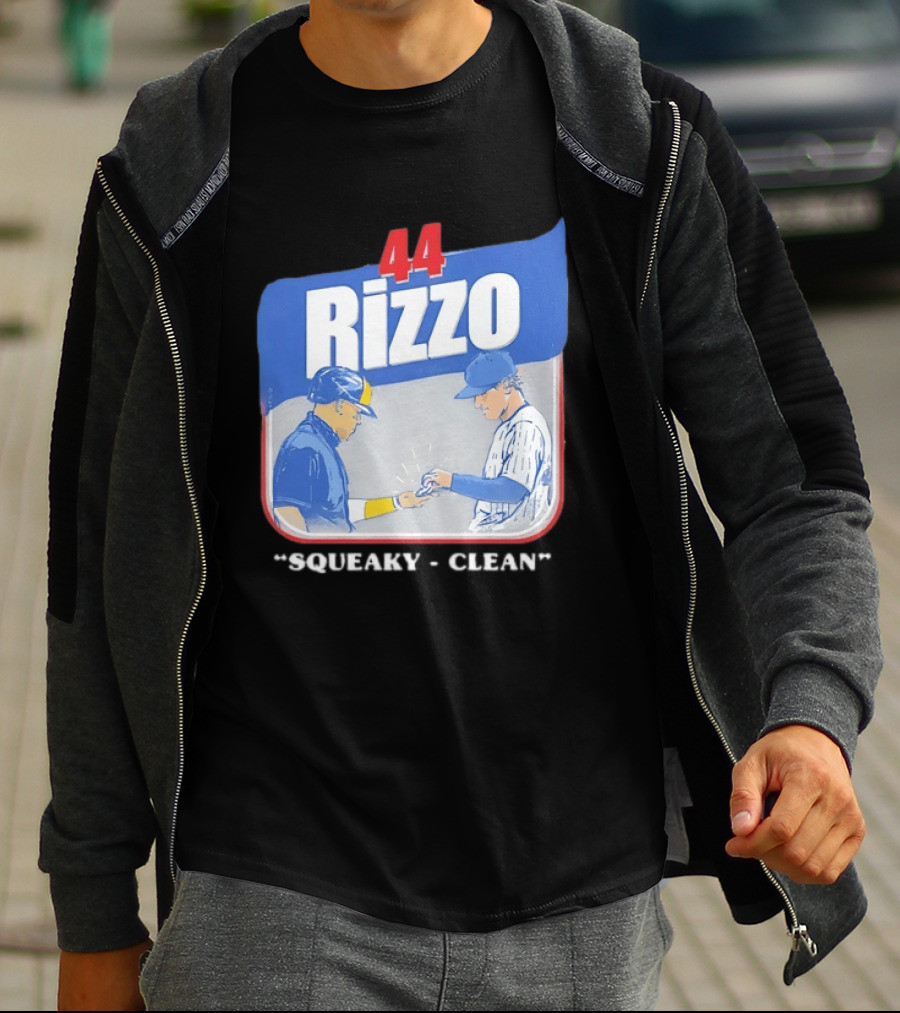 Anthony Rizzo 44 Squeaky Clean Baseball Exchange T-Shirt
